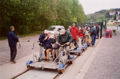 2004_05_13 Jahresausflug nach Meisenheim, Draisinenfahrt